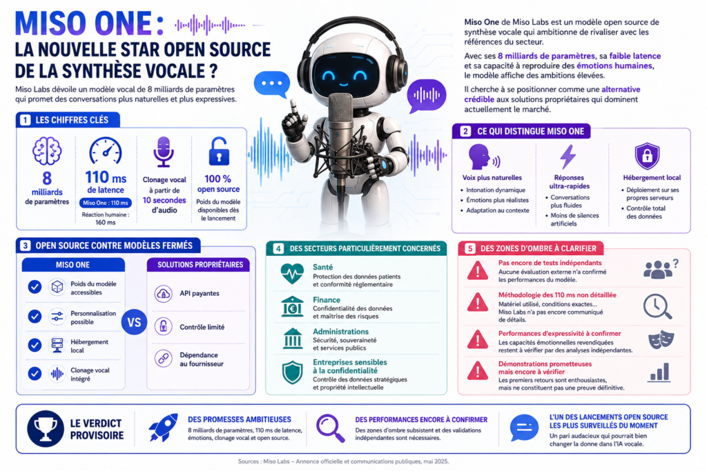 Infographie sur le Miso One