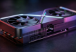 vue de près sur un GPU illustrant GeForce RTX 5050 9 Go