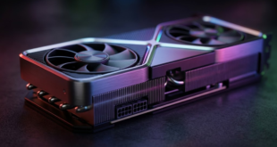 vue de près sur un GPU illustrant GeForce RTX 5050 9 Go
