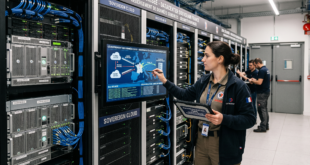 image illustrant des personnes dans un data center